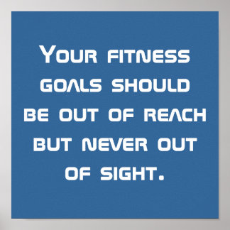 Fitnessdoelstellingen Poster