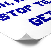 Fitnessdoelstellingen Poster (Hoek)