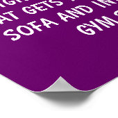 Fitnessdoelstellingen Poster (Hoek)