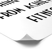 Fitnessdoelstellingen Poster (Hoek)