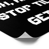 Fitnessdoelstellingen Poster (Hoek)