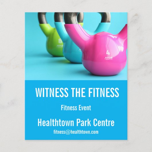 fitnessmanifestatie of expo flyer (Voorkant)