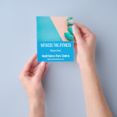 fitnessmanifestatie of expo flyer (Hand)