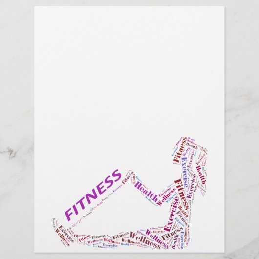 Fitnessmeisje Flyer (Voorkant)