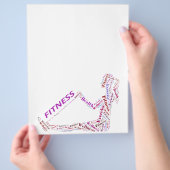 Fitnessmeisje Flyer (Hand)