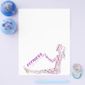 Fitnessmeisje Flyer (Enkel)