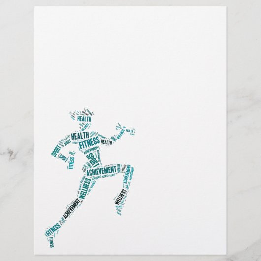 Fitnessmeisje Flyer (Voorkant)