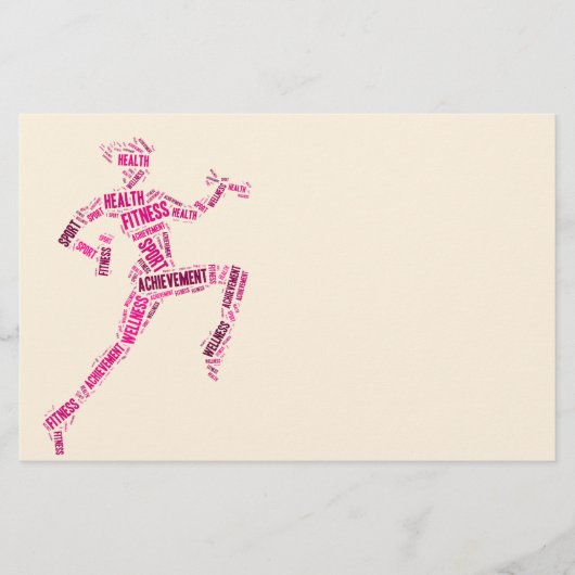 Fitnessmeisje Flyer (Voorkant)