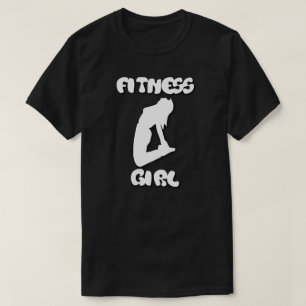 fitnessmeisje t-shirt