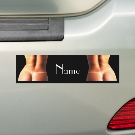 Fitnessmodel Tanlines Thunder_Cove Bumpersticker (Op auto)