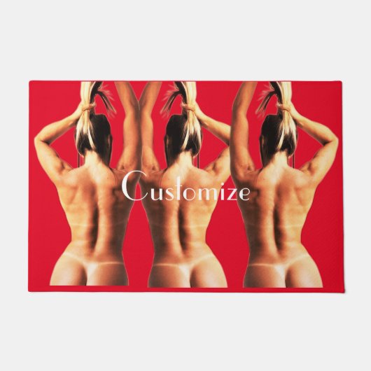 Fitnessmodel Tanlines Thunder_Cove Deurmat (Voorkant)