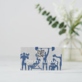 Fitnessoefeningen | QR-code Visitekaartje (Staand voorkant)