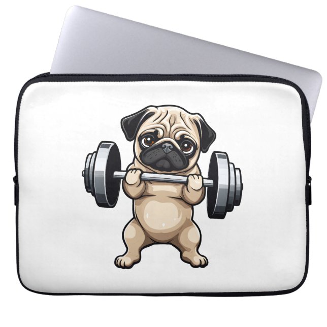 Fitnessstekker Laptop Sleeve (Voorkant)