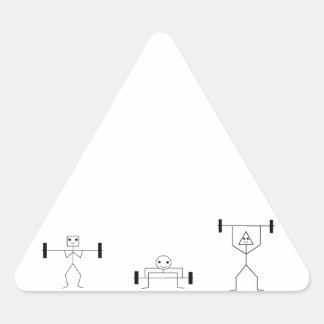 fitnessvormen driehoek sticker
