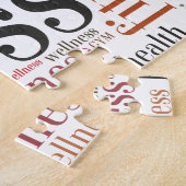 Fitnesswoorden Legpuzzel (Zijkant)