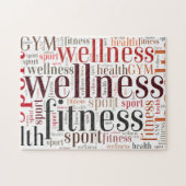 Fitnesswoorden Legpuzzel (Horizontaal)