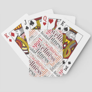 Fitnesswoorden Pokerkaarten