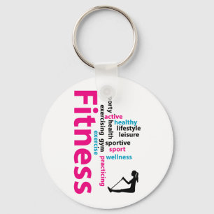 Fitnesswoorden Sleutelhanger