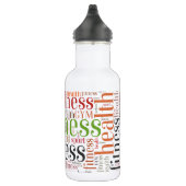 Fitnesswoorden Waterfles (Rechts)