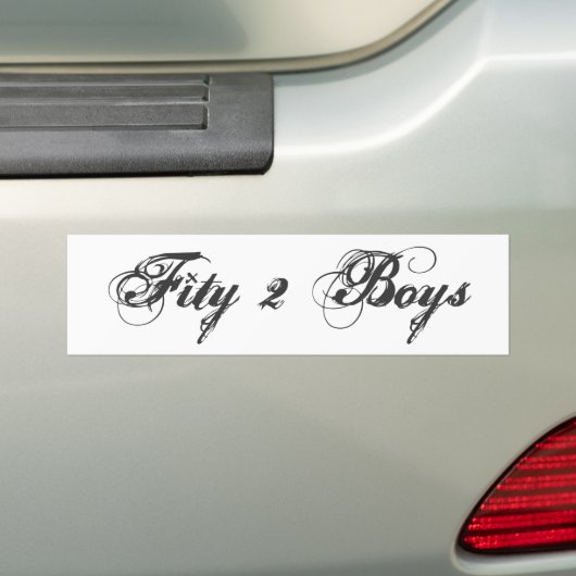 Fity2Boy Bumpersticker (Op auto)