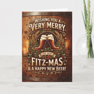 Fitz-mas Bier Kerstkaart Kaart