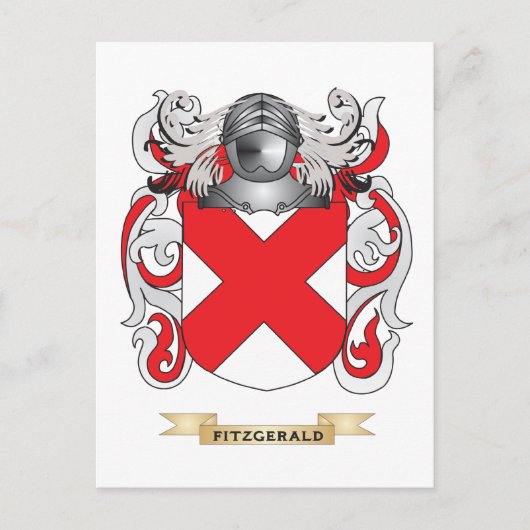 Fitzgerald Coat of Arms Briefkaart (Voorkant)