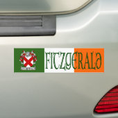 Fitzgerald Coat of Arms Bumpersticker (Op auto)