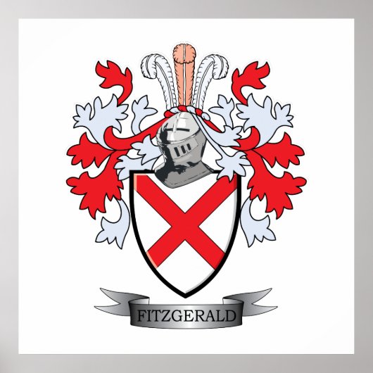 Fitzgerald Coat of Arms Poster (Voorkant)