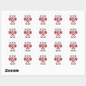 Fitzgerald Coat of Arms Vierkante Sticker (Vel)