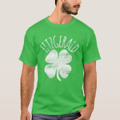 Fitzgerald Familienaam Matching St. Patrick's Day T-shirt (Voorkant)