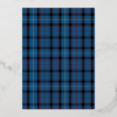 Fitzgerald Tartan Bond Folie Uitnodiging (Achterkant)