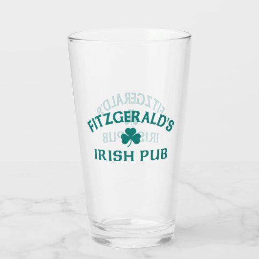 Fitzgerald's Irish Pub Glas (Achterkant)