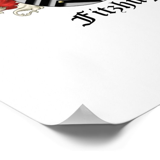 Fitzhugh Family Heraldry - 2 Poster (Hoek)