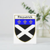 Fitzpatrick Wapen/Familie Crest Briefkaart (Staand voorkant)