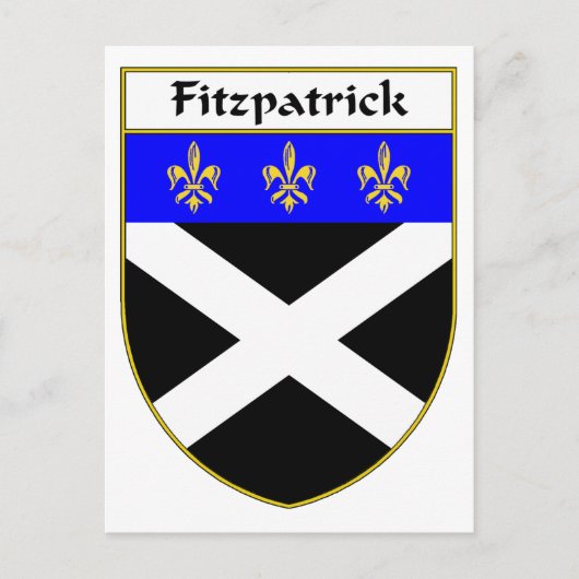 Fitzpatrick Wapen/Familie Crest Briefkaart (Voorkant)