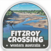 Fitzroy Crossing, Autocollant d'Australie occident (Devant)
