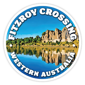 Fitzroy Crossing, Western Australië Ronde Sticker
