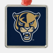 FIU Panter Head Metalen Ornament (Voorkant)