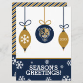 FIU-Panters - Kerstmis Feestdagenkaart (Voorkant / Achterkant)