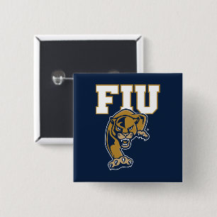 FIU Panters Vierkante Button 5,1 Cm