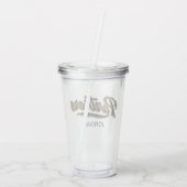 FIU Panthers Script Acryl Drinkbeker (Achterkant)