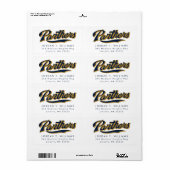 FIU Panthers Script Etiket (Full Sheet)