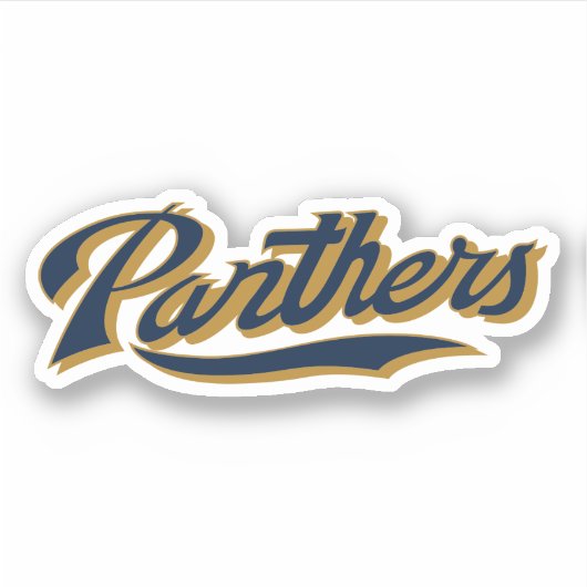 FIU Panthers Script Sticker (Voorkant)