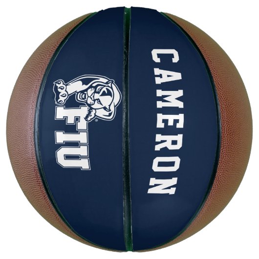 FIU Panthers - White Logo Basketbal (Verticaal)