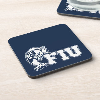 FIU Panthers - White Logo Bier Onderzetter