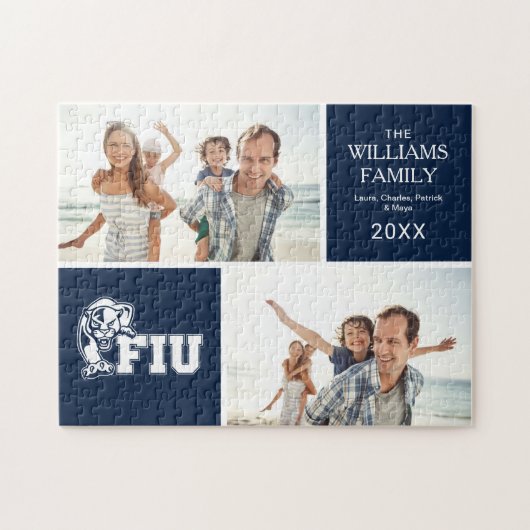 FIU Panthers - White Logo Legpuzzel (Horizontaal)