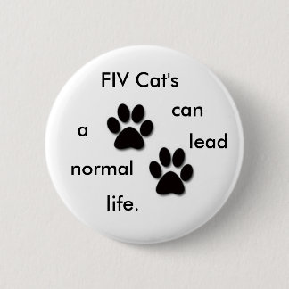 FIV Cat's badge Ronde Button 5,7 Cm