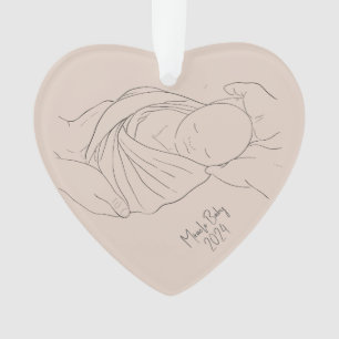 FIV Miracle Baby Simple Boho Tan Ornement