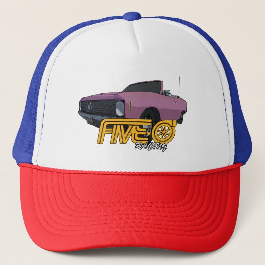 Five-0 Pink Trucker Pet (Voorkant)