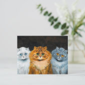Five Cats by Louis Wain Briefkaart (Staand voorkant)